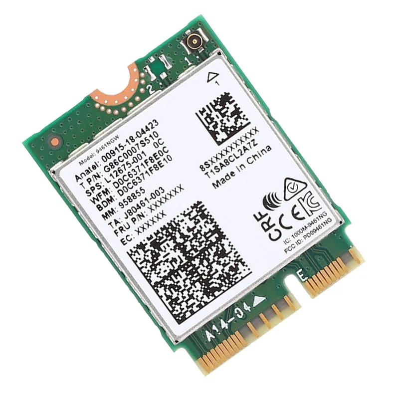 Двухдиапазонный беспроводной AC 9461 для Intel 9461NGW 802.11ac M2 Key E CNVI 2 4G/5G WiFi карта Bluetooth 5 0 с