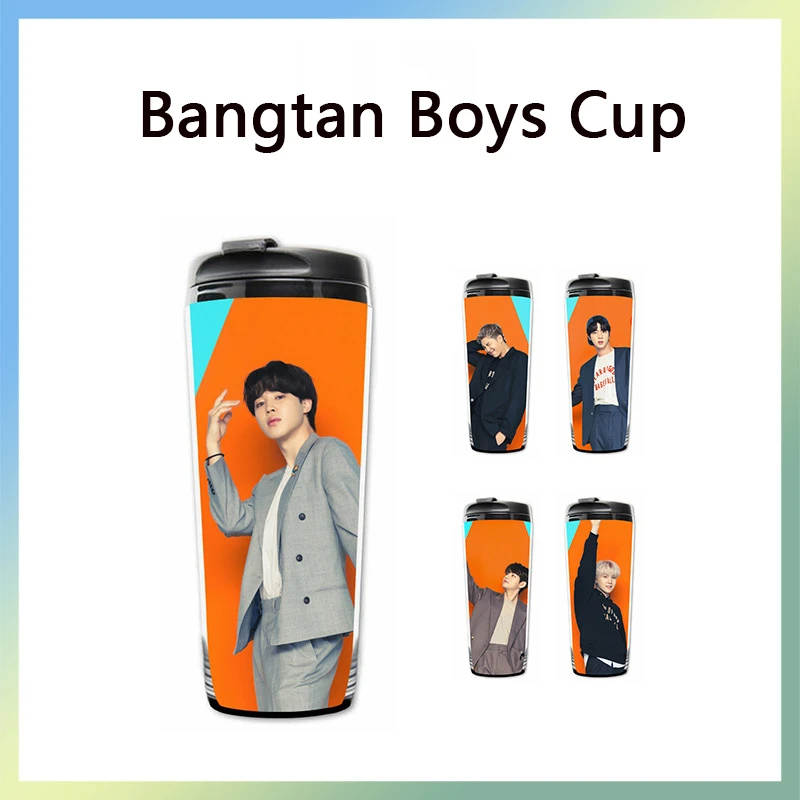 

KPOP Bangtan Boys разрешение TODANCE концерт фото шаблон Портативный Кривая чаша JIMIN JIN RM пищевой класс воды чашка Новое поступление J96