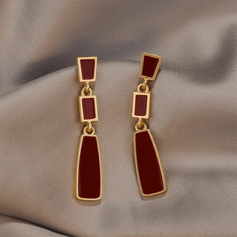 

2020 New Elegant and Simple Style Women's Long Earrings Girls Geometric Beauty Cool Earrings Jewelry Long Earrings