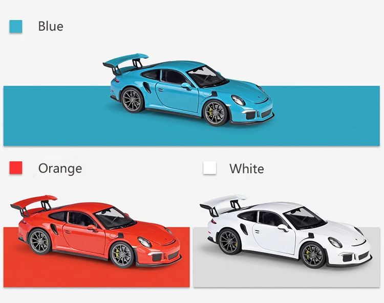 WELLY 1:24 Масштаб литья под давлением симулятор автомобиля Porsche 911 GT3 RS модель автомобиля сплав спортивный автомобиль металлическая игрушка гоночный автомобиль игрушка для детей подарок