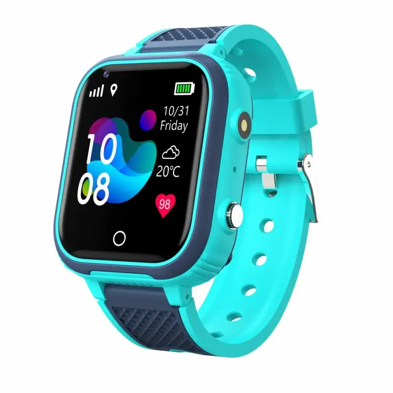 

2021 kids smart watch Waterproof baby SOS Positioning 4G SIM Card Anti-lost Smartwatch children Tracker smart clock Call watch