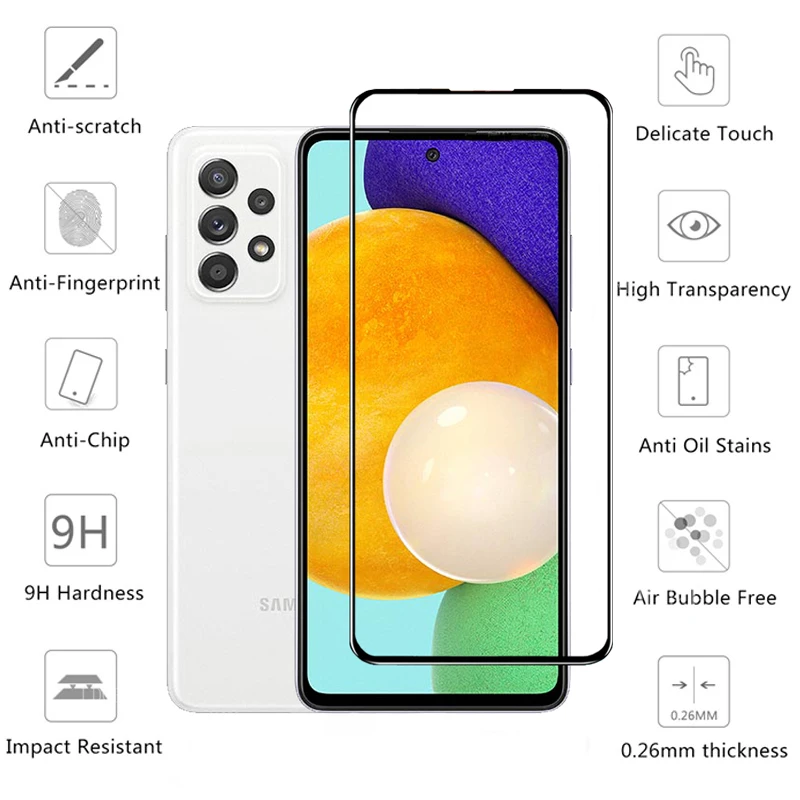 Фото Для Samsung Galaxy A53 5G стекло для Samsung Galaxy A53 5G закаленное стекло Защита для экрана камера Len Film A03 Core A13 A53 A73 №2