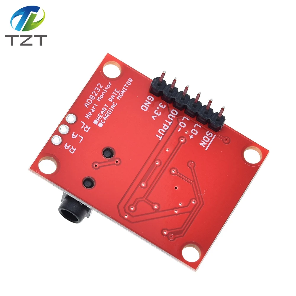 Модуль TZT Ecg AD8232 измерение показателей ЭКГ импульсный модуль датчика для