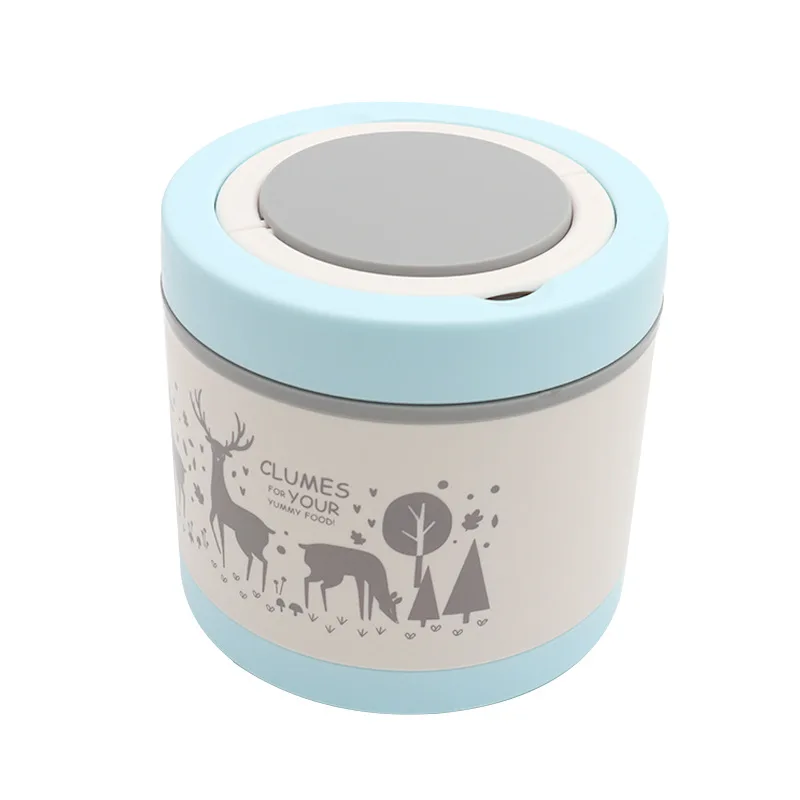 Круглый стеклянный Ланч бокс 2 цвета Портативный с ручкой фотоизоляционный