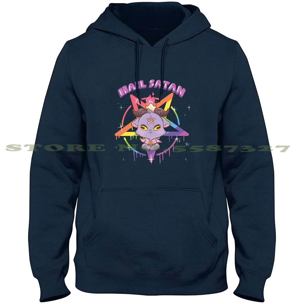 

Женская: кавайная толстовка с капюшоном в виде радужной пентаграммы, свитшот для мужчин и женщин, милый страшный японский монстр