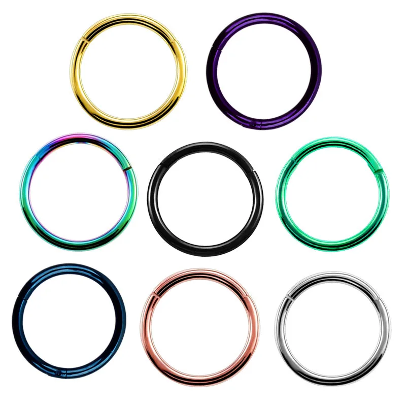 Многофункциональное кольцо для пирсинга носа из медицинской нержавеющей стали