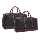 Холщовая Вместительная дорожная Портативная сумка в стиле ретро для отдыха и спорта