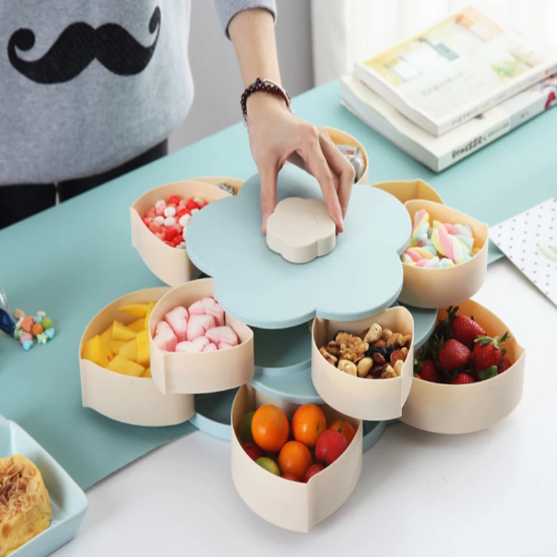 Вращающаяся коробка для хранения цветов конфет поворотный переключатель