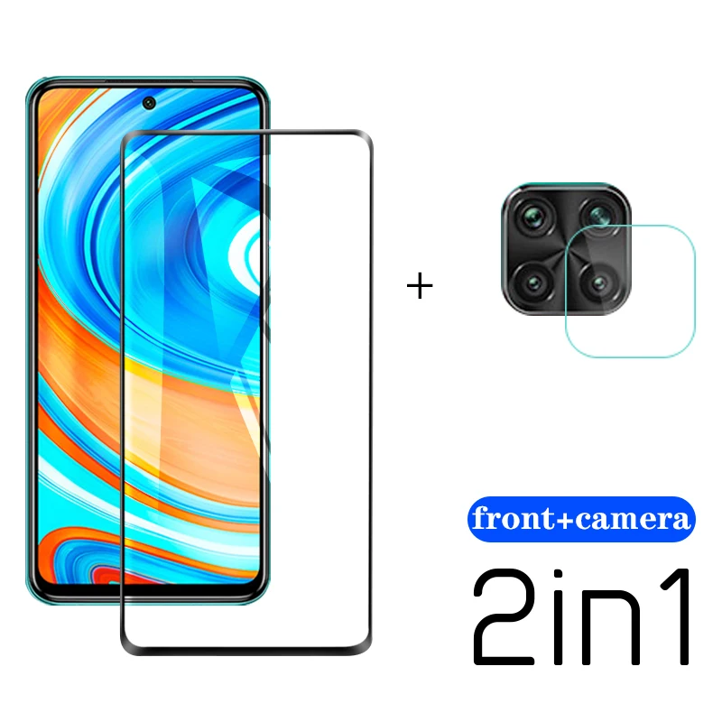 Защита экрана для redmi Not 9 pro 2 в 1 камеры xiaomi Note Закаленное стекло Защитная пленка на