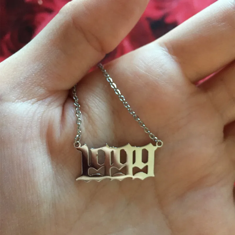 Ожерелье с цифрами для женщин ювелирное изделие со специальной датой и годом 1994