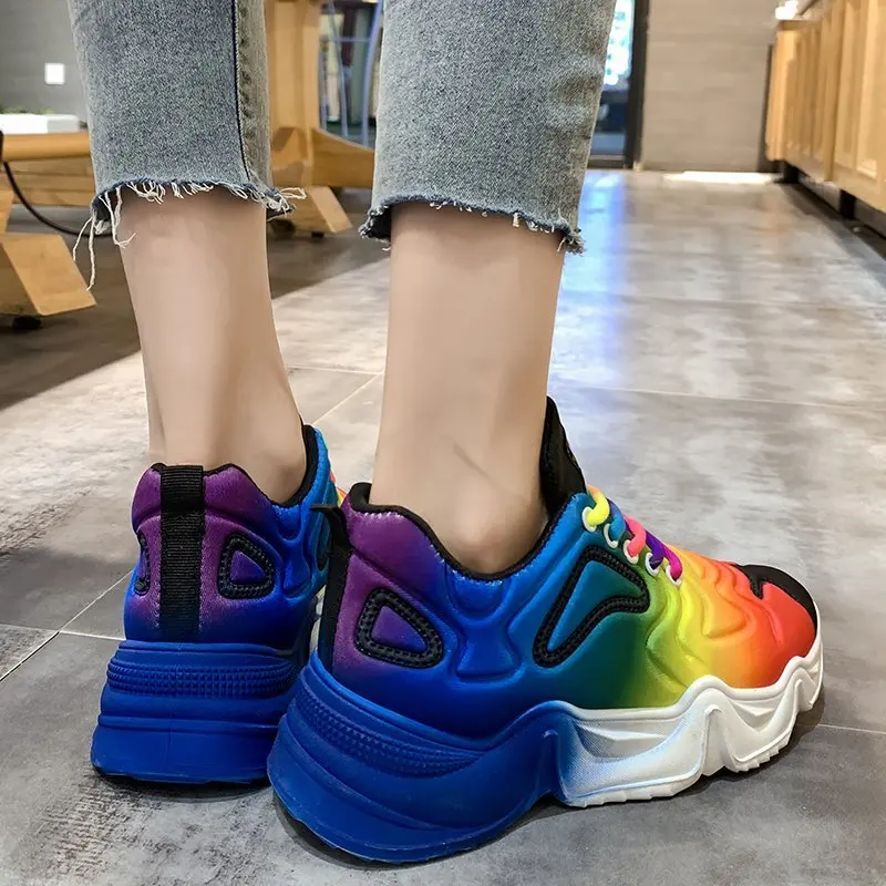 

2021 Women Vulcanize Shoes Sneakers Ladies Fashion Bling Casual Shoes Summer Mesh Breathable Sneakers Femme Zapatillas Mujer