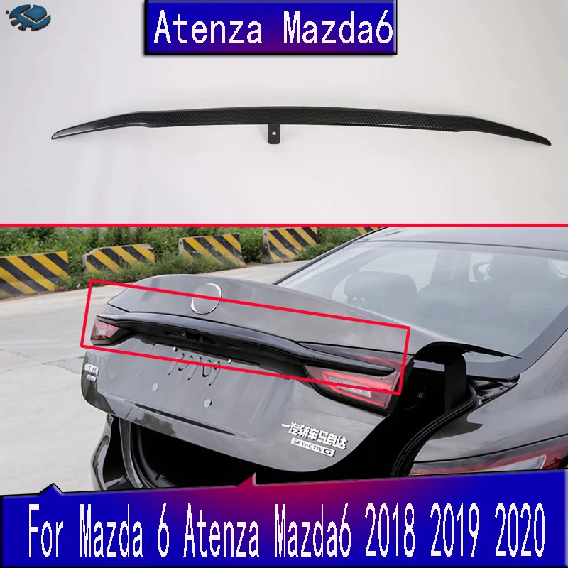 

For Mazda 6 Atenza 2018 2019 2020 Car Accessories Rear Boot Door Trunk Lid Cover Trim Tailgate Garnish