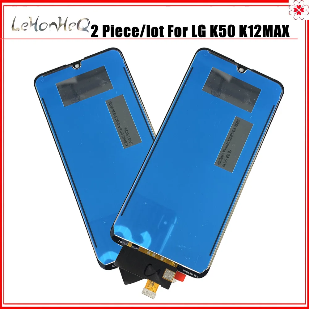 

2 шт./лот lcd для LG K50 LCD K12 MAX LMX520BMW LMX520EMW дисплей кодирующий преобразователь сенсорного экрана в сборе