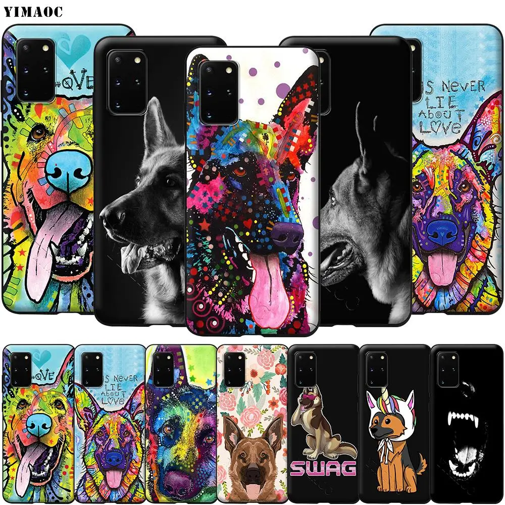 Чехол с немецкой овчаркой для Samsung Galaxy A7 A8 A9 A10 A20 A30 A40 A50 A70 S10 Plus S20 Ultra Note 10 Lite A51 A71 A81