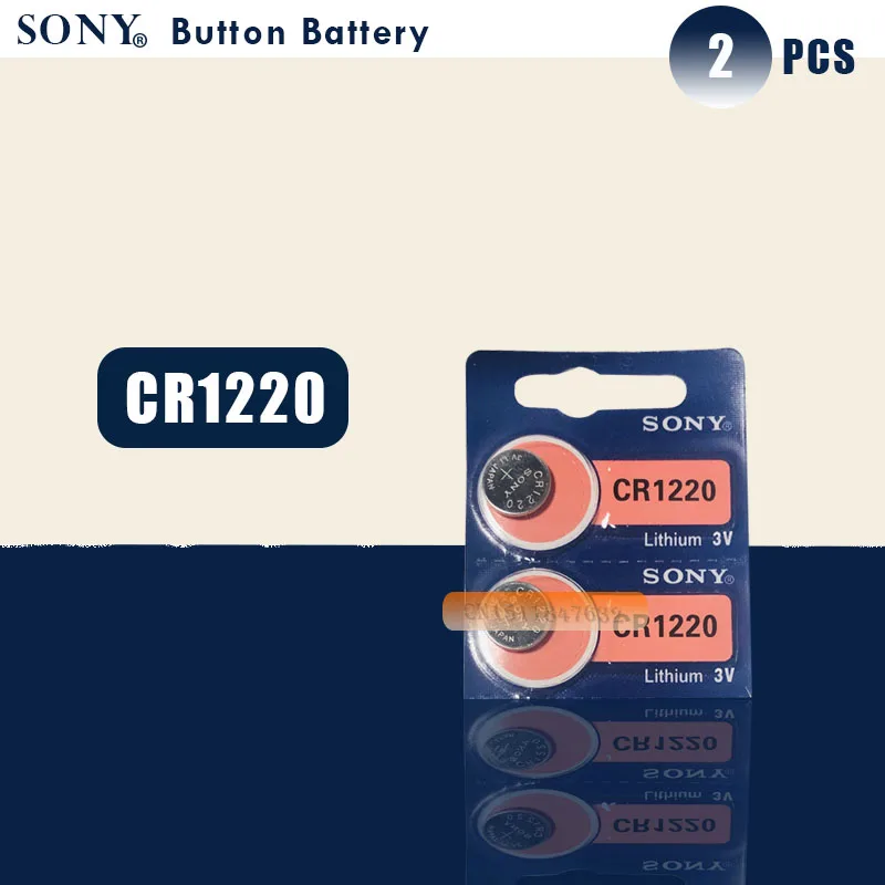 2 шт. Sony 100% оригинальный CR1220 кнопочный Аккумулятор для часов Автомобильный