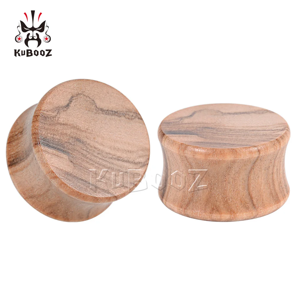Распродажа плоские деревянные туннели с заглушками для ушей ювелирные изделия