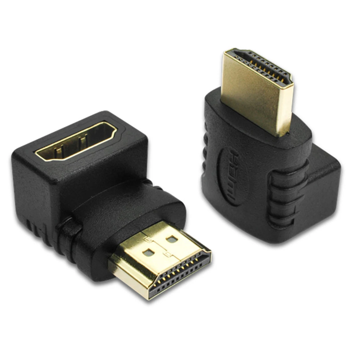 Прямоугольный разъем (под углом 90 градусов) HDMI Мужской к Женский адаптер
