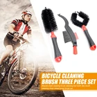 3 шт. велосипед набор чистящих средств для ухода за инструмент для демонтажа цепи велосипеда (чистый колесо щетка Велоспорт очистители комплект щетки скруббера горный велосипед мыть набор инструментов