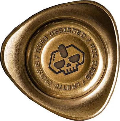 Трилистник Fingertip Гироскопы Титан Латунь Медь циркония сплав Спиннер EDC для взрослых антистресс СДВГ забавная игрушка - Цвет: Brass