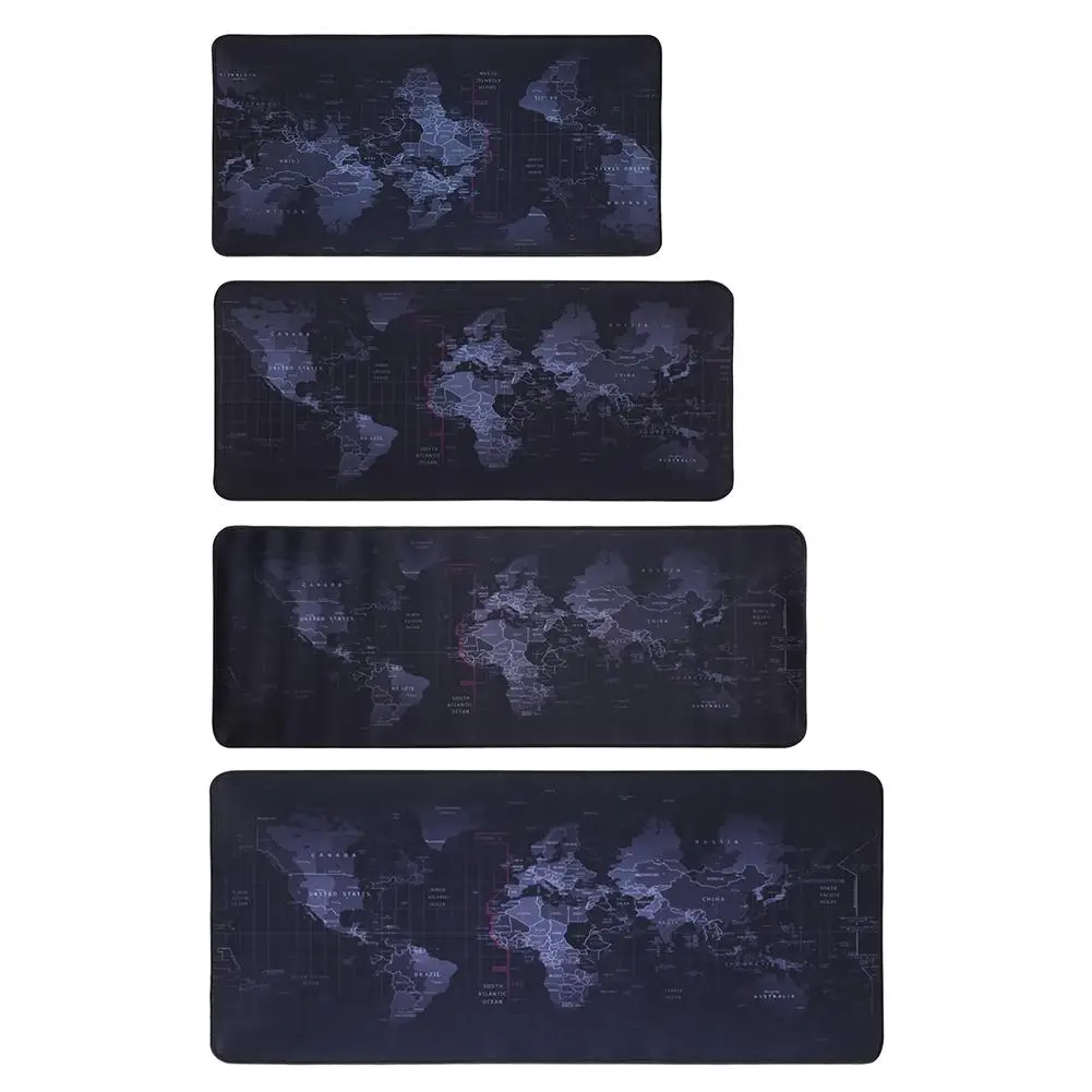 

60*30/70*30/80*30/90*40cm World Map Natural Rubber Large Gaming Mouse Pad Table Mat Computer Keyboard Desk Mat
