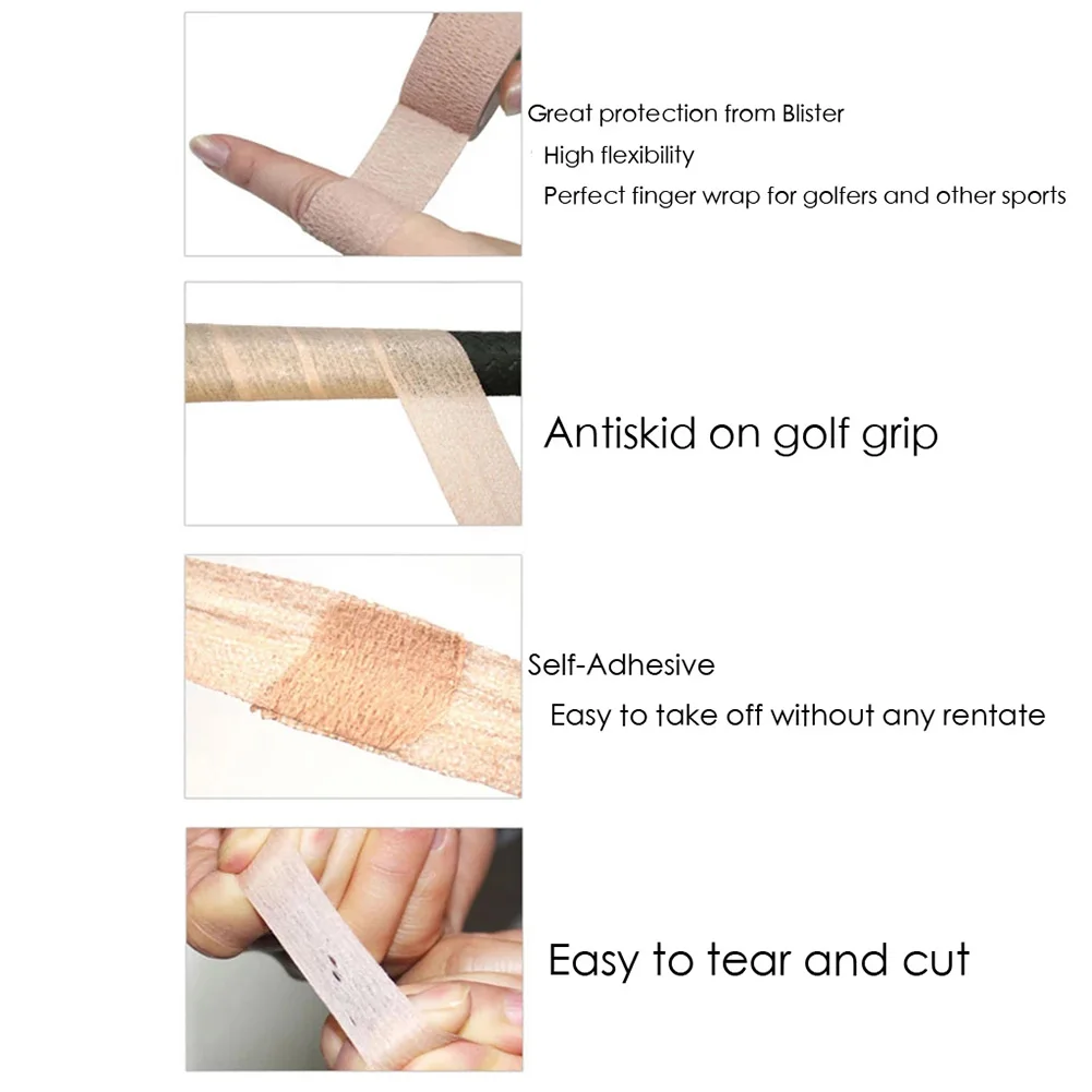 

Sports Anti Blister Tape - New Golf Club Finger Adhesive Low Tack Grip 2.5cm*4.5m Outdoor Sports Elastic Bandage Golf Accessory