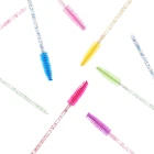 ZORAFINA, кисть для ресниц, кисть для бровей, наращивание ресниц, одноразовые кисти для бровей, набор кистей, инструменты для макияжа 50 шт.коробка