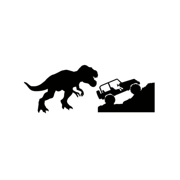 

Creative Car Sticker T-rex Tyrannosaurus Rex Decals Dinosaur KK Vinyl Sticker Car accessories,15x10cm