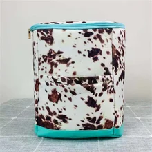 Summer Portable Lunch Backpacks Insulated Picnic Food Storage Bags Large Capacity Leopard Cow Sunflower Print Casual Cooler Bag