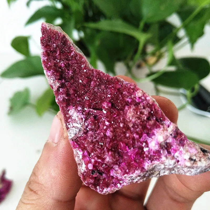 

Natural stone Cobaltocalcite pink crystals decorated to improve feng shui rare Cobalto calcites chakras healing crystals