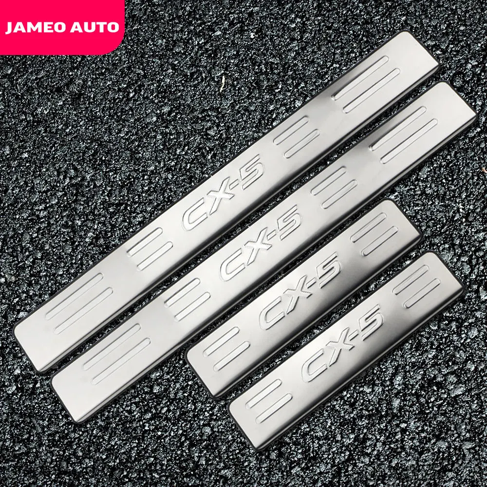 Автомобильная Защитная Накладка на порог из нержавеющей стали для Mazda Cx5 2017 2018 2019