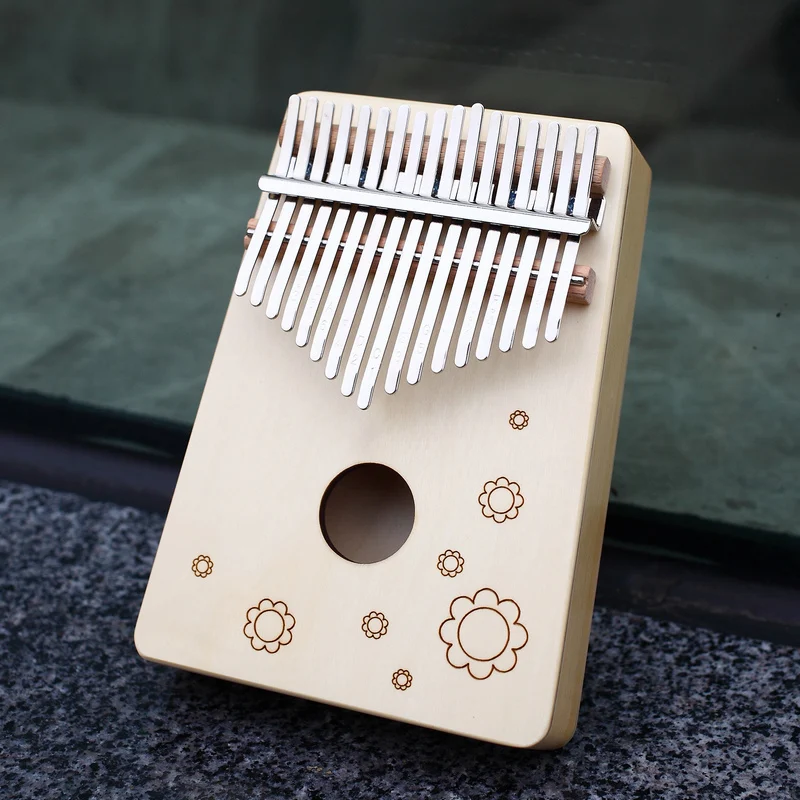 KERUS Instrumen калимба 17 клавиш с деревом из красного дерева портативное пианино для