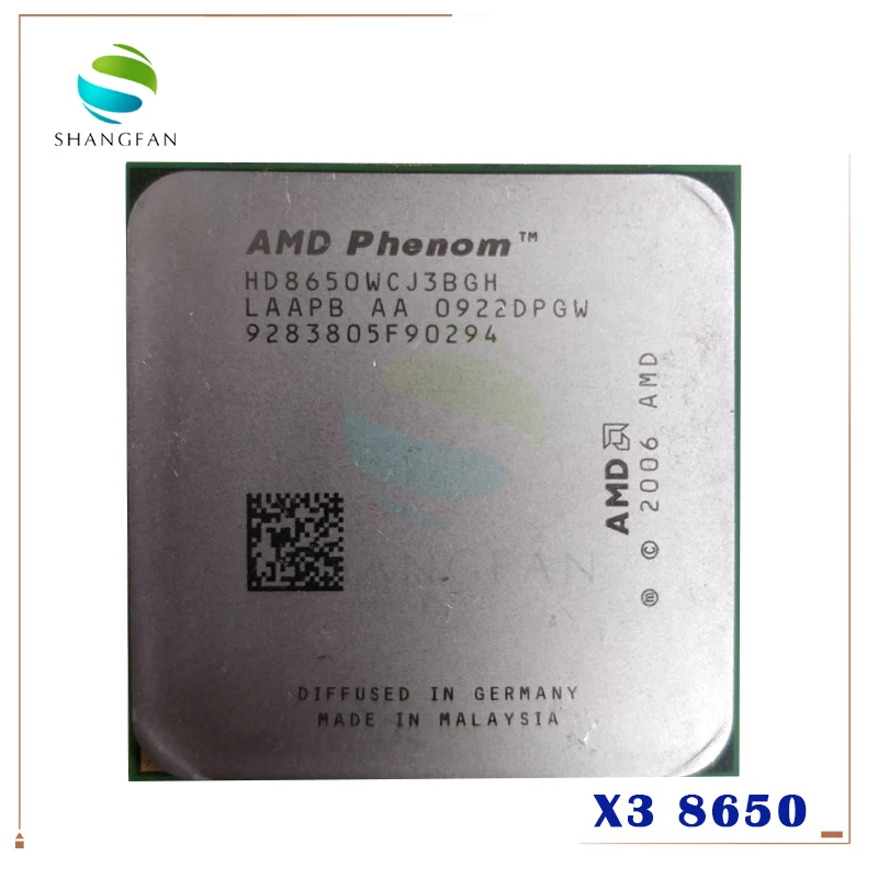 Бесплатная доставка Для Phenom X3 8650 трехъядерный процессор для настольного ПК 2 3 ГГц