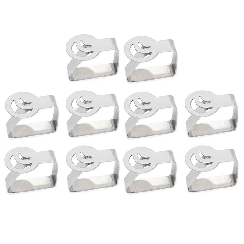 

10 Pcs Stainless Steel Table Cloth Clip Promenade Round Tablecloth Stable Clip Wedding Promenade Table Cover Holder