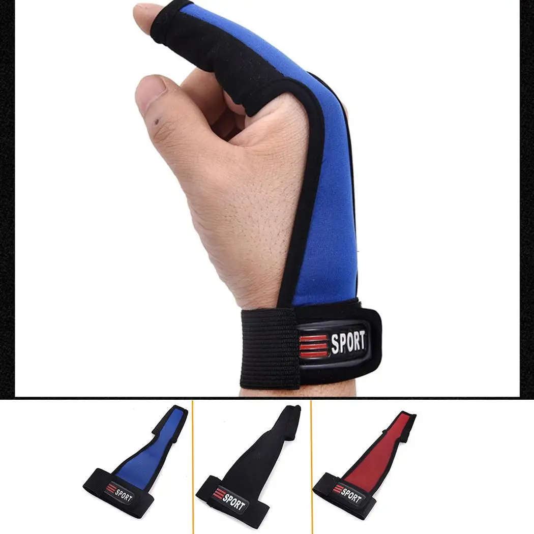 Один палец протектор перчатки для рыбалки один черный/красный/синий