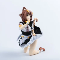 special model maid red bean coconut 14 hand made model decoration cat girl maid outfit desktop figure ornaments