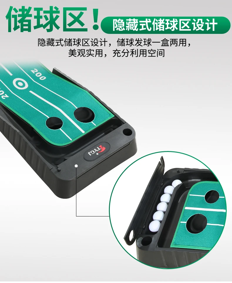 Satin Al Otomatik Top Dönüş 3m 3.5 ölçer Kapalı Açık Golf Atıcı Koyarak Eğitmen Eğitim Uygulama çim Halı