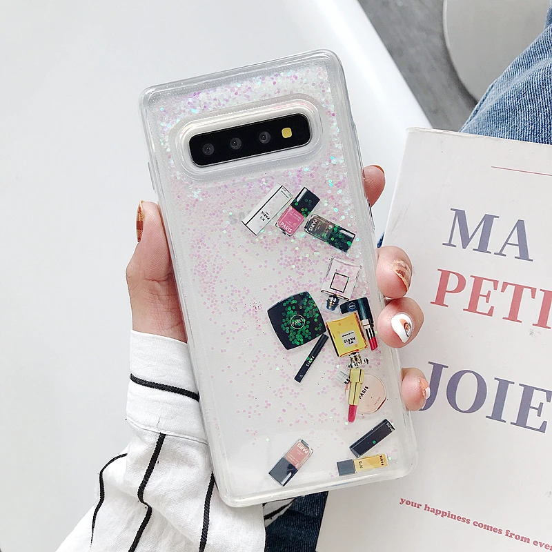Чехол с сыпучим песком для Samsung Galaxy S8 S9 S10 plus Note 9 8 | Мобильные телефоны и аксессуары