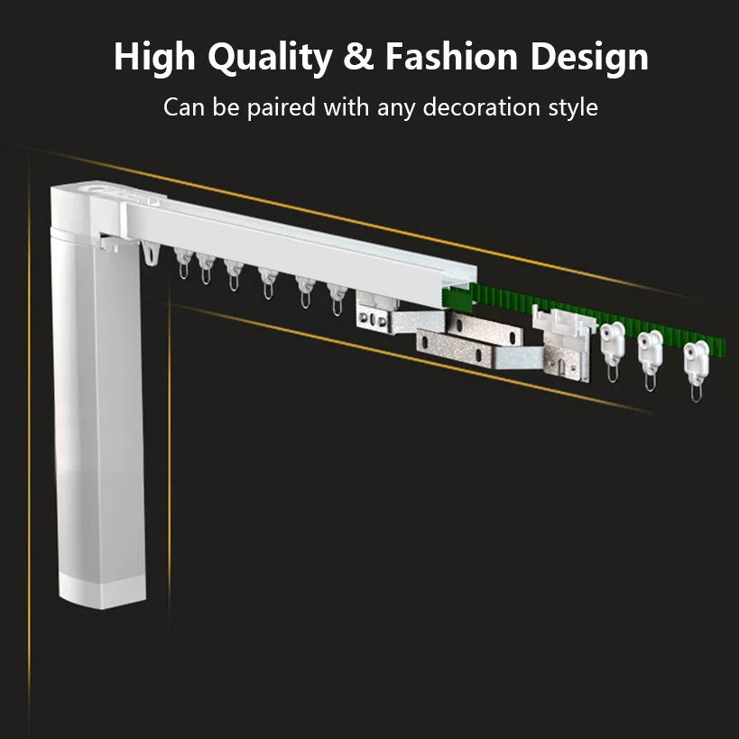 

Wifi Zigbee Smart Electric Curtain Motor 433MHZ Remote Controller Works with Alexa Google Home smart life/Tuya APP