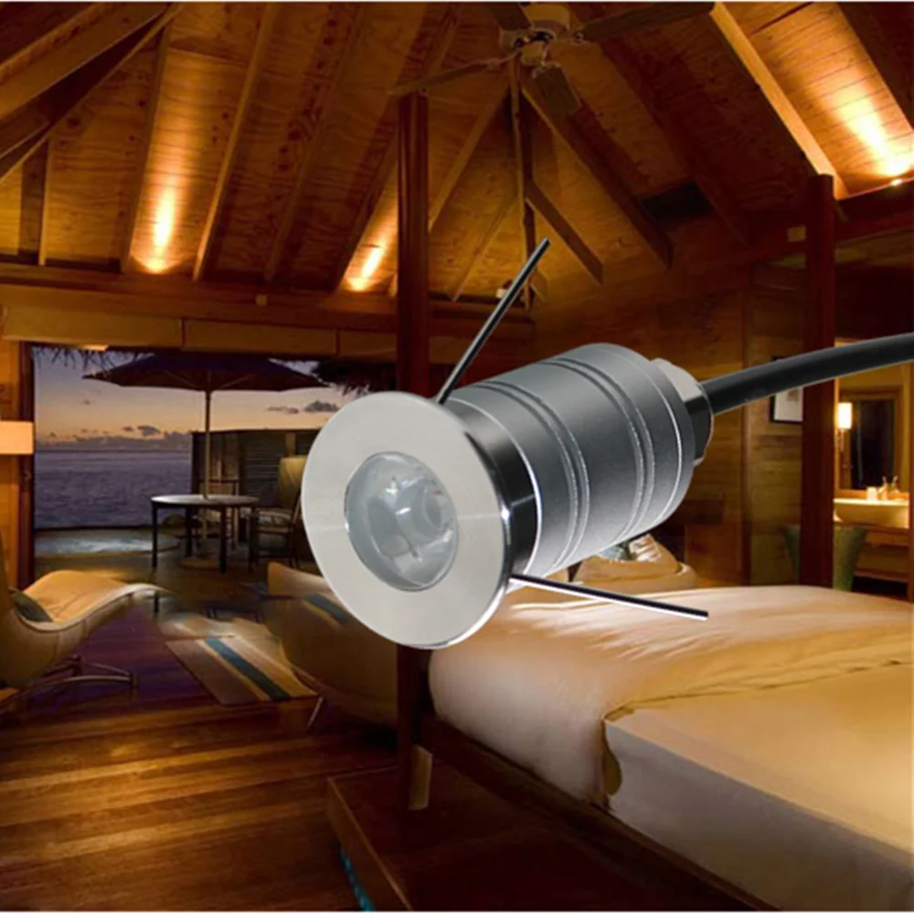 1 Вт Встроенный светодиодный палубный светильник подземный 12 В Точечный IP67