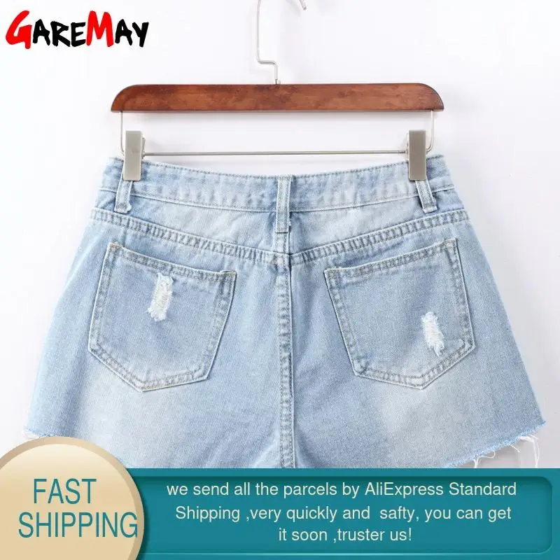 Джинсовые шорты GAREMAY женские с вышивкой облегающие повседневные короткие брюки