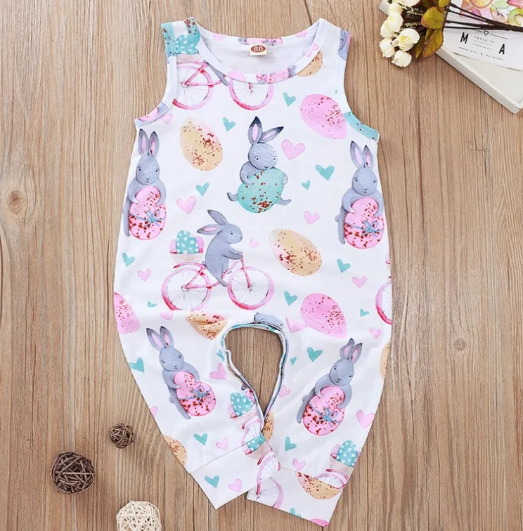 rabbit B Новые детские комбинезоны, пальто с принтом дельфина медузы, одежда для малышей, Комбинезоны для маленьких девочек - Цвет: rabbit B