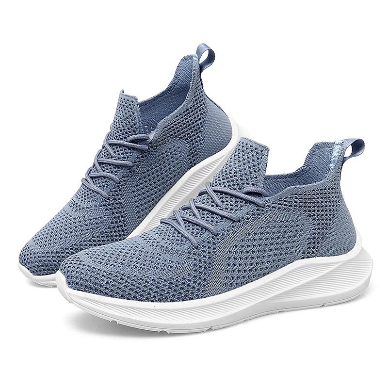 

Woman Vulcanize Men Sneakers Non-Leather Casual Shoes 2021 Fashion Sports Running Summer Mesh Breathable Footwear Basket Couples