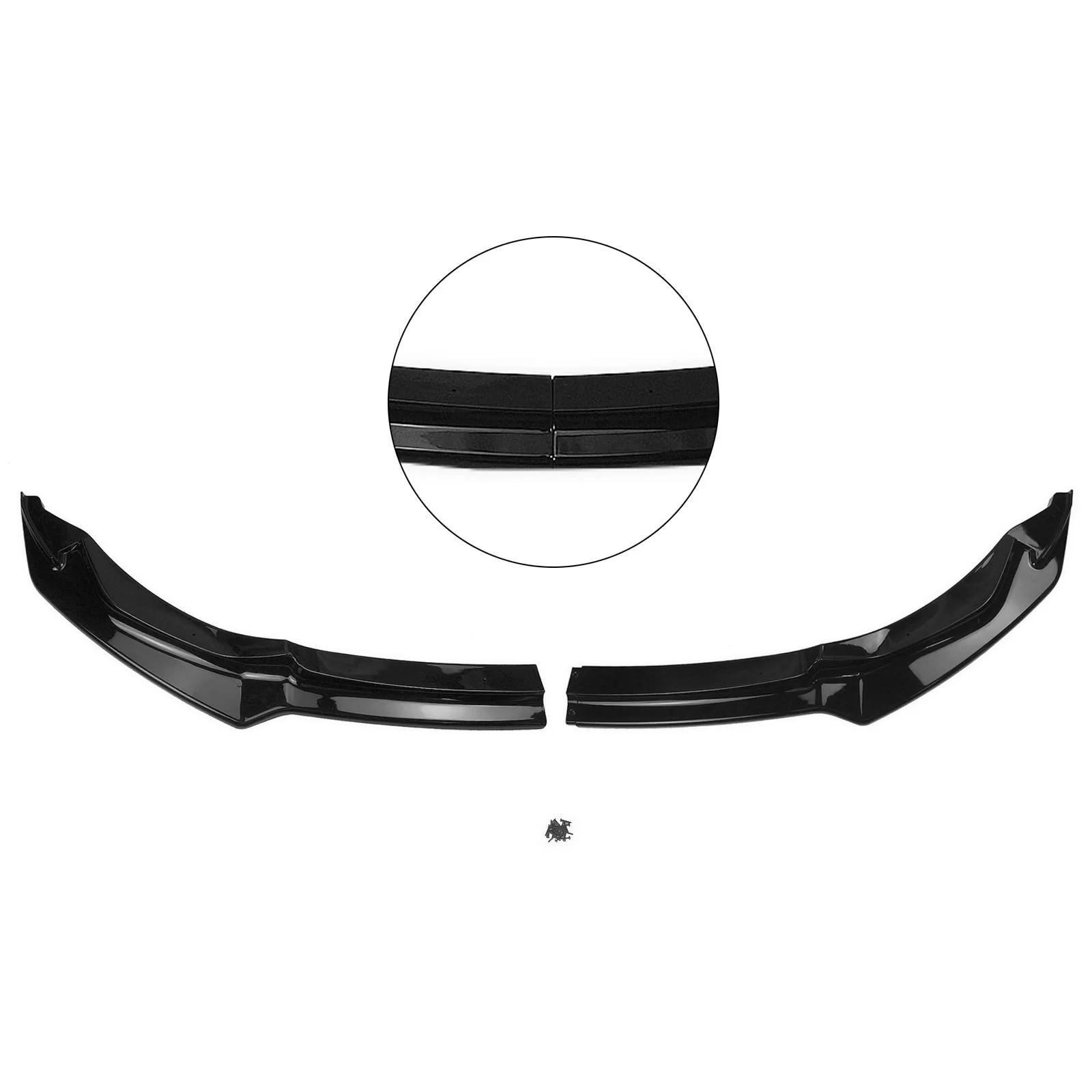 Передний бампер спойлер губа ДЛЯ BMW F80 M3 F82 F83 M4 2015-2020 блеск черный автомобильный