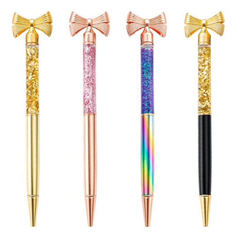 12 шт золотой порошок масло лук металлическая шариковая ручка канцелярские новые