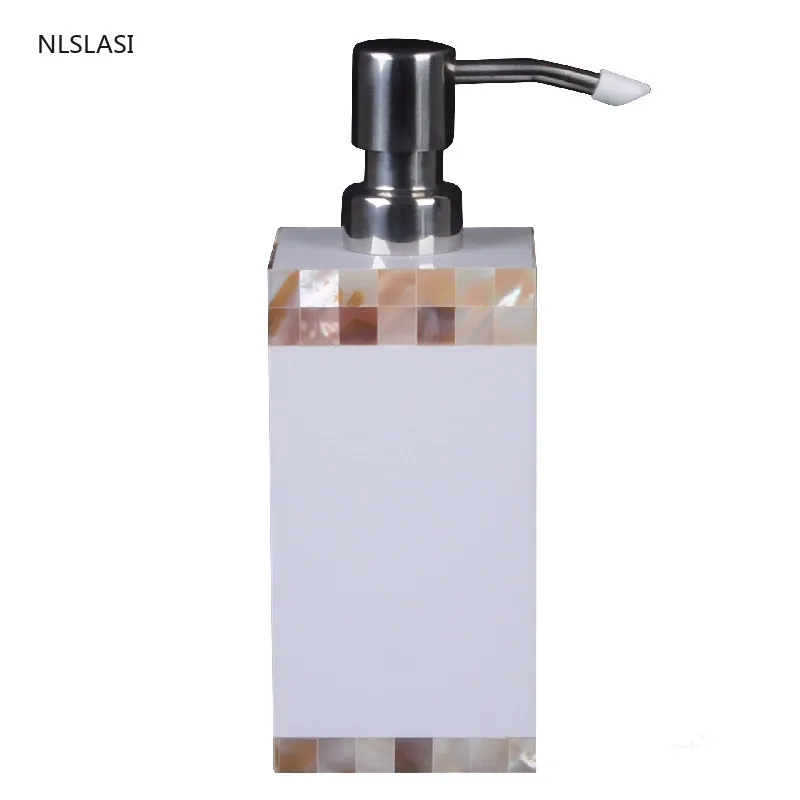 

Nordic Shells Texture Resin Soap Dispenser Travel Bathroom Accessories Disinfectant Shampoo Handwashing Fluid Lotion Bottle
