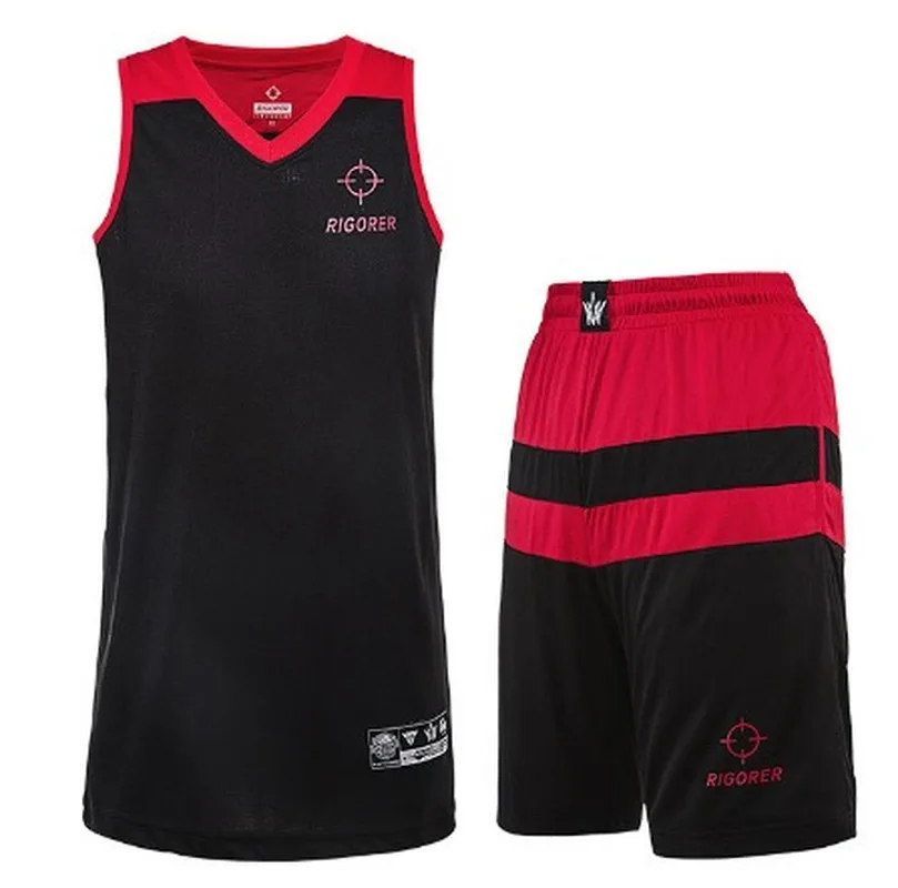 Высококачественная Мужская баскетбольная майка сетчатый баскетбольный костюм