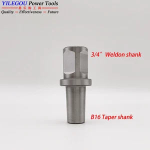 Конический хвостовик B16, B18, Резьбовой Адаптер 12-20UNF с хвостовиком Weldon 34 дюйма (19,05 мм), быстроразъемный адаптер FEIN для магнитной дрели