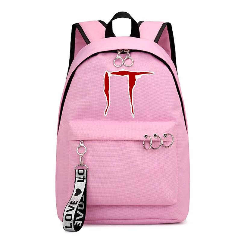 10 Mochila IT Horror Movie клоун женские рюкзаки школьные сумки для подростков девочек мужчин ноутбук рюкзак дорожный рюкзак корейский рюкзак - Цвет: 10