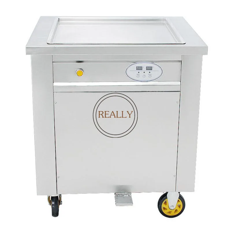 

Retail Intelligent Double Pan Compressor Fried Ice Cream Roll Machine Made in China Thailand Roll Fry Ice Cream Machine