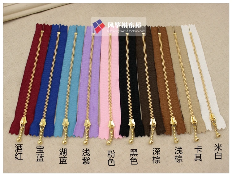 Закрытая молния YKK3 # с металлическими зубцами аксессуары для сумки 40 см. | Дом и